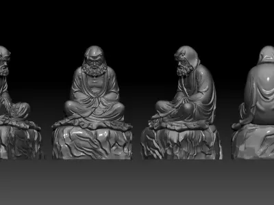Bodhidharma  3D print model