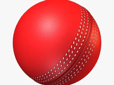 Cricket Ball Low-poly 3D model