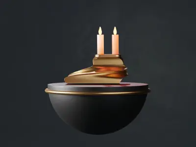 CANDLE BASE 3D model