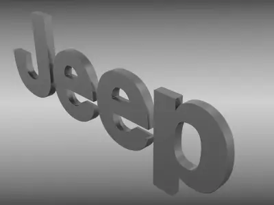 Jeep logo 3D model