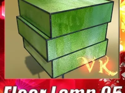 Modern Floor Lamp 05 Encaixe 3D model