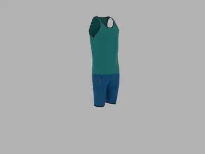 Sport Suit Low-poly 3D model purchase