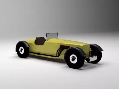 Ferrari Long hood vintage  3D model