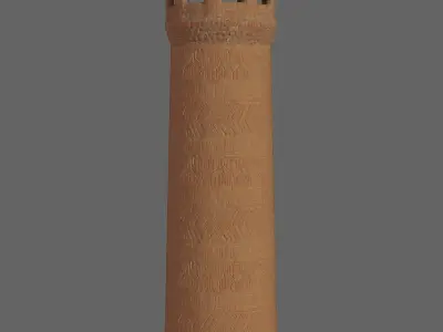 Samarkand Historical Building 4 Low-poly 3D model