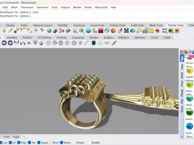 anillo de motor para mecanico 3D model