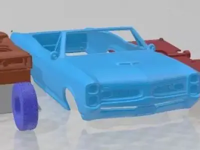 Pontiac GTO Convertible 1966 Printable Car 3D print model