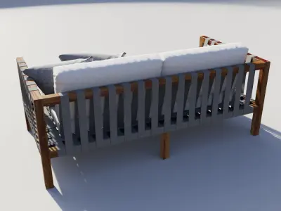 OutdoorRodhilanchairmistralset 3D model