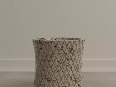Scaled Vase - A geometric Crisscross styled Vase Free 3D model