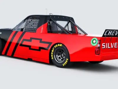 Chevrolet Silverado Nascar Trucks 2022  template 3D model