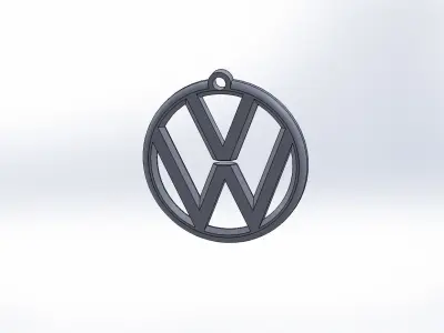 Volkswagen logo 3D print model