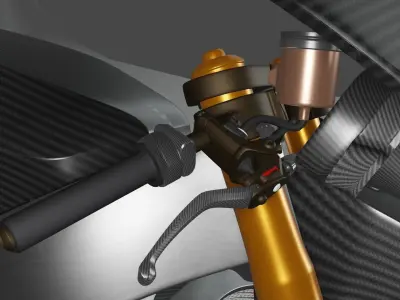 SUTER MMX 500 MOTO GP Low-poly 3D model