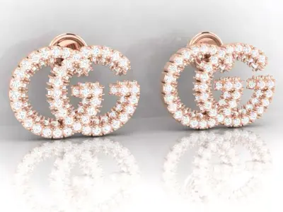 Iconic GG Luxe Studs TOPS 3D print model