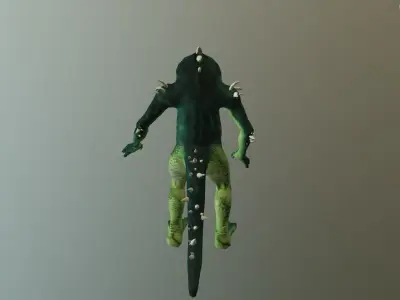 Mirken Acid Spitter Low-poly 3D model