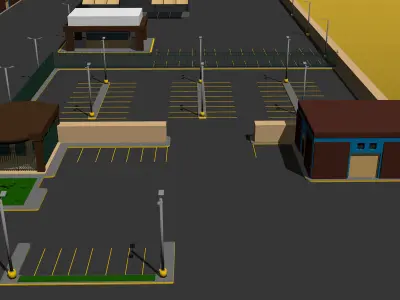 Coca Cola Company Low-poly 3D model