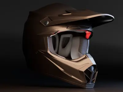 Racing Helmet 3D model