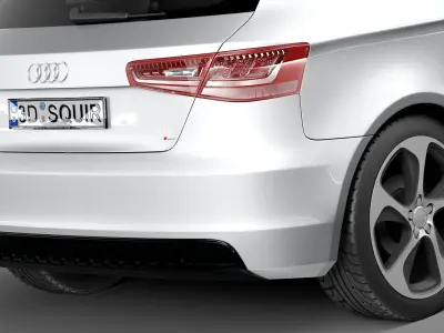 Audi A3 2013 S-Line 3D model