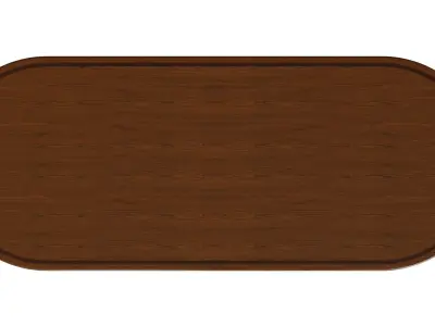 Wooden table with carvings  3500 3D model