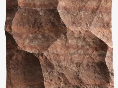 241-RockPanel sandstone wall texture 3D model