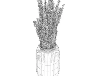 Purple Lupine in a Jar 3D model