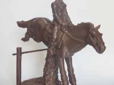 EQUITATION CHEVAL DE HAIES 3D print  3D model