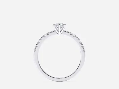 ZDR0194 engagement ring 3D print model