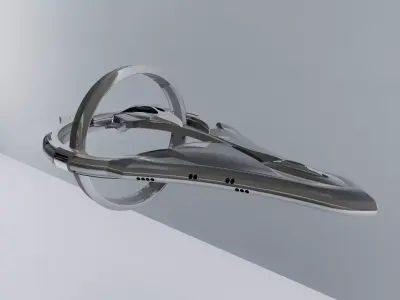 colony space ship Free 3D model