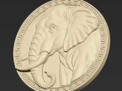 Elephant Pendant A67 3D print model