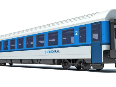 Passenger Car V12 3D model