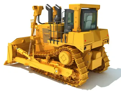 Bulldozer 3D model