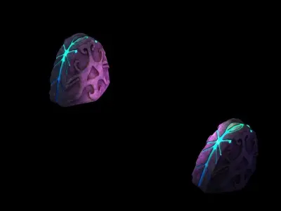 Stone Blood Bird Club - Stele 02 3D model