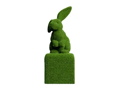 Bunny Topiary Low-poly 3D model