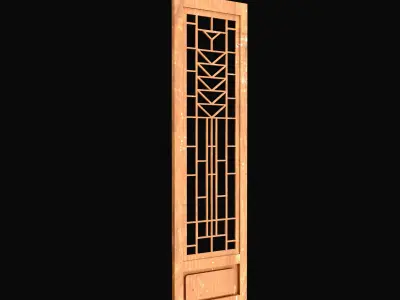 Wood Decorative Panel 3D model