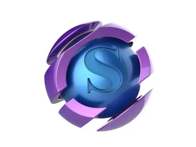logo s silver Free 3D model