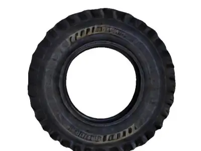 Off road tire Low-poly 3D model