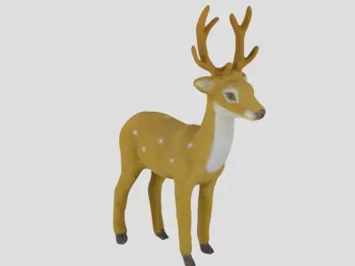 Christmas Deer - Toy 3D model
