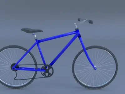 Speedy Blue Bike 3D model
