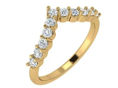 V Diamond Band 4636 3D print model