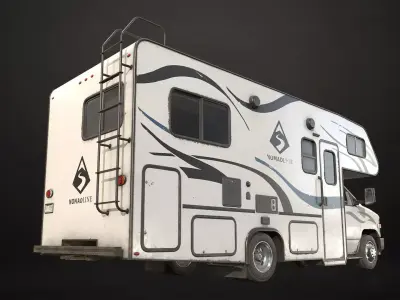 Class C RV Motorhome Low-poly 3D model