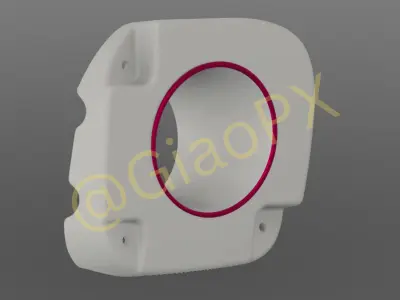 Subaru Impreza GC8 V4 Fog Light Cover With Duct 3D print model