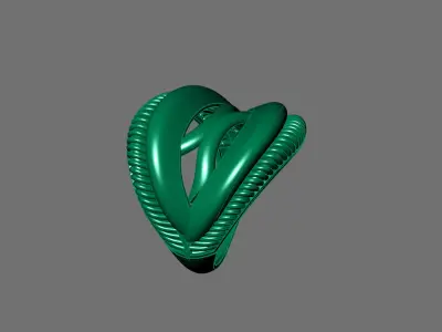 Women Ring Plain Ring Ready STL 3DM Models Womens Rings 3D print model 2
