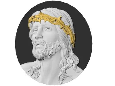 jesus head 3D print model