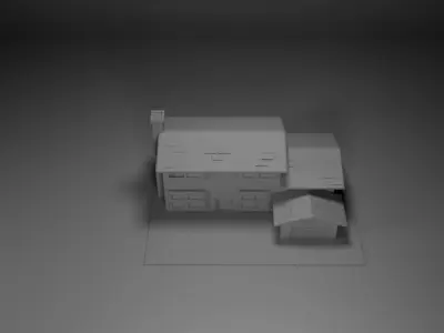 Premium Home Low-poly 3D model
