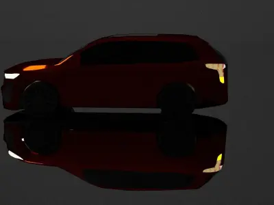 Cadillac XT6 luxury car Low-poly 3D model