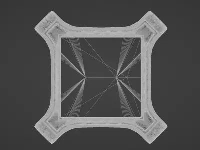 CNC Pillar Top Sculpted Ornament 3D print model 3D print model