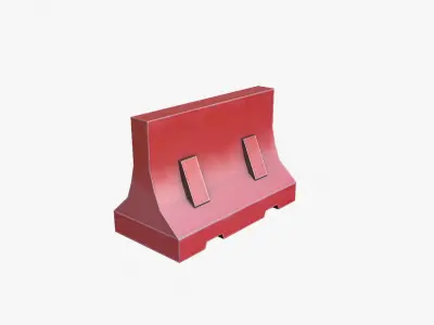 Road Props Low-poly 3D model