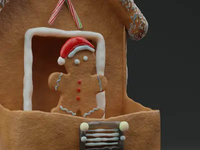 GingerBread Car 3D model