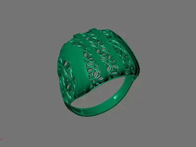 Women Ring Plain Ring Ready STL 3DM Models Womens Rings 3D print model 10