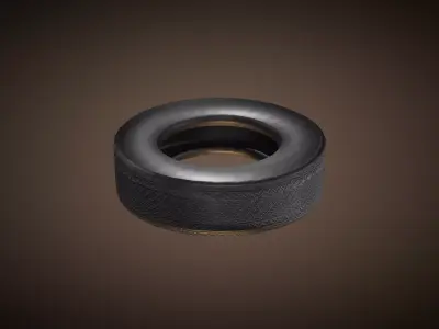 wheels without disks Free low-poly 3D model