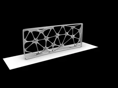 Triangulated Wall random points v6 3D model