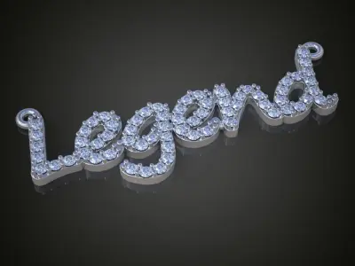 My Exclusive Pendant  3D 0120 printable model9 Free 3D print model